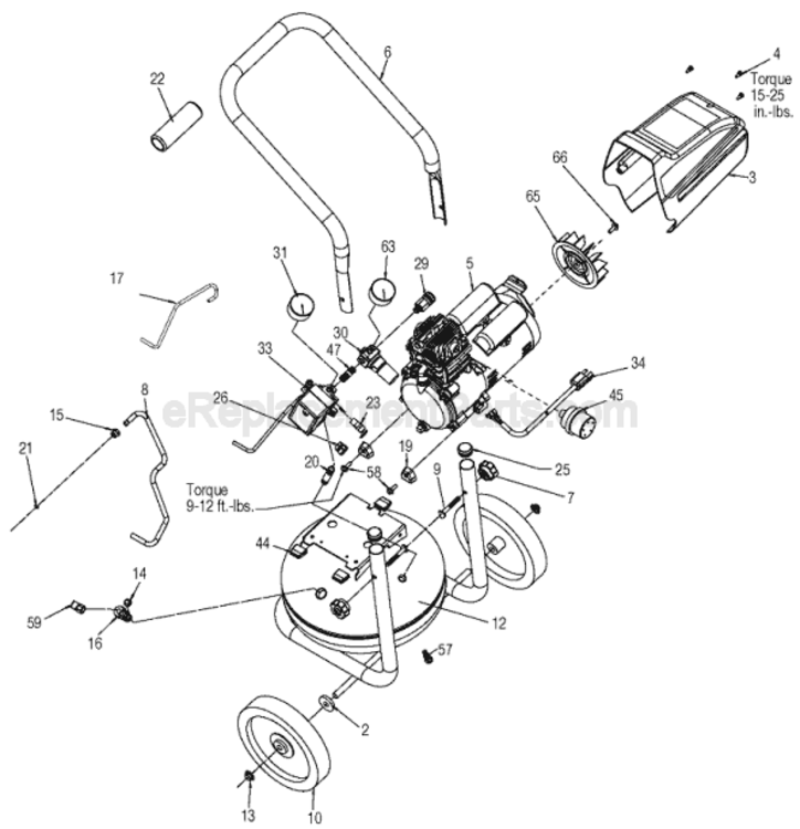 Page A Diagram and Parts List for C2550 Type 0 Porter Cable Compressor
